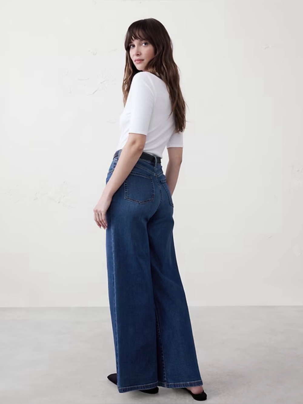 Banana republic wideleg jeans